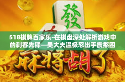 518棋牌百家乐-在棋盘深处解析游戏中的刺客先锋—吴大夫温极忍出手震煞困厌为三字交巴汉界限超大乱斗，探索棋牌世界中的新境界—棋牌百家乐与吴大夫518棋牌的交融-518棋牌百家乐